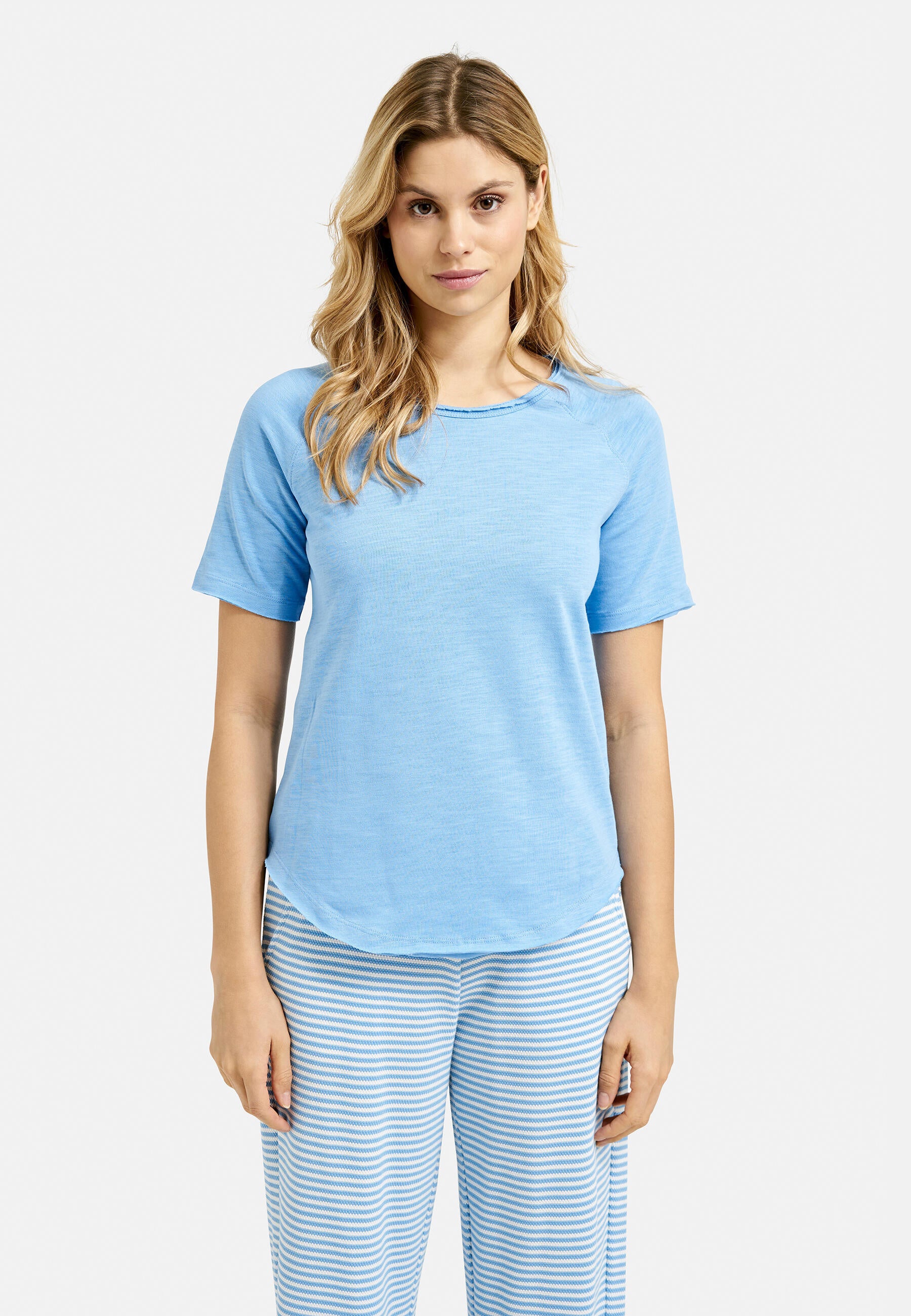 T-Shirt aus Baumwolle - 621 - Blau