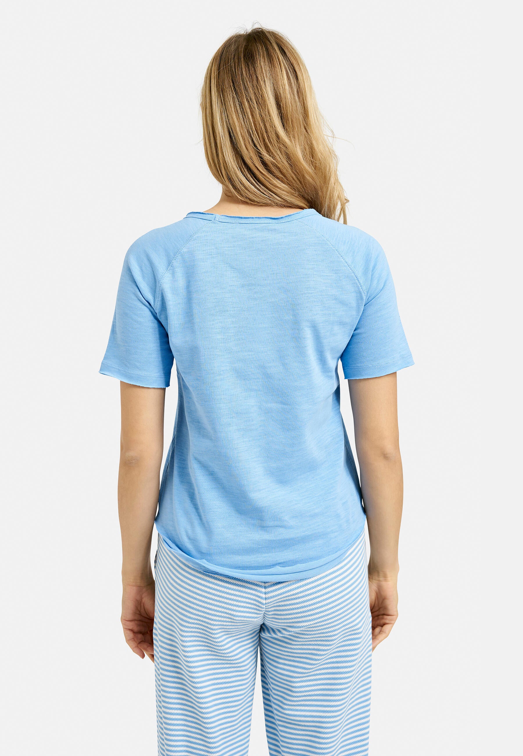 T-Shirt aus Baumwolle - 621 - Blau