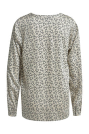 Bluse aus Viskose - 1099-BLACK PRINT - Beige