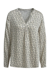 Bluse aus Viskose - 1099-BLACK PRINT - Beige