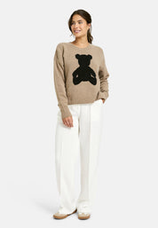 Strickpullover - 920-MINK - Braun