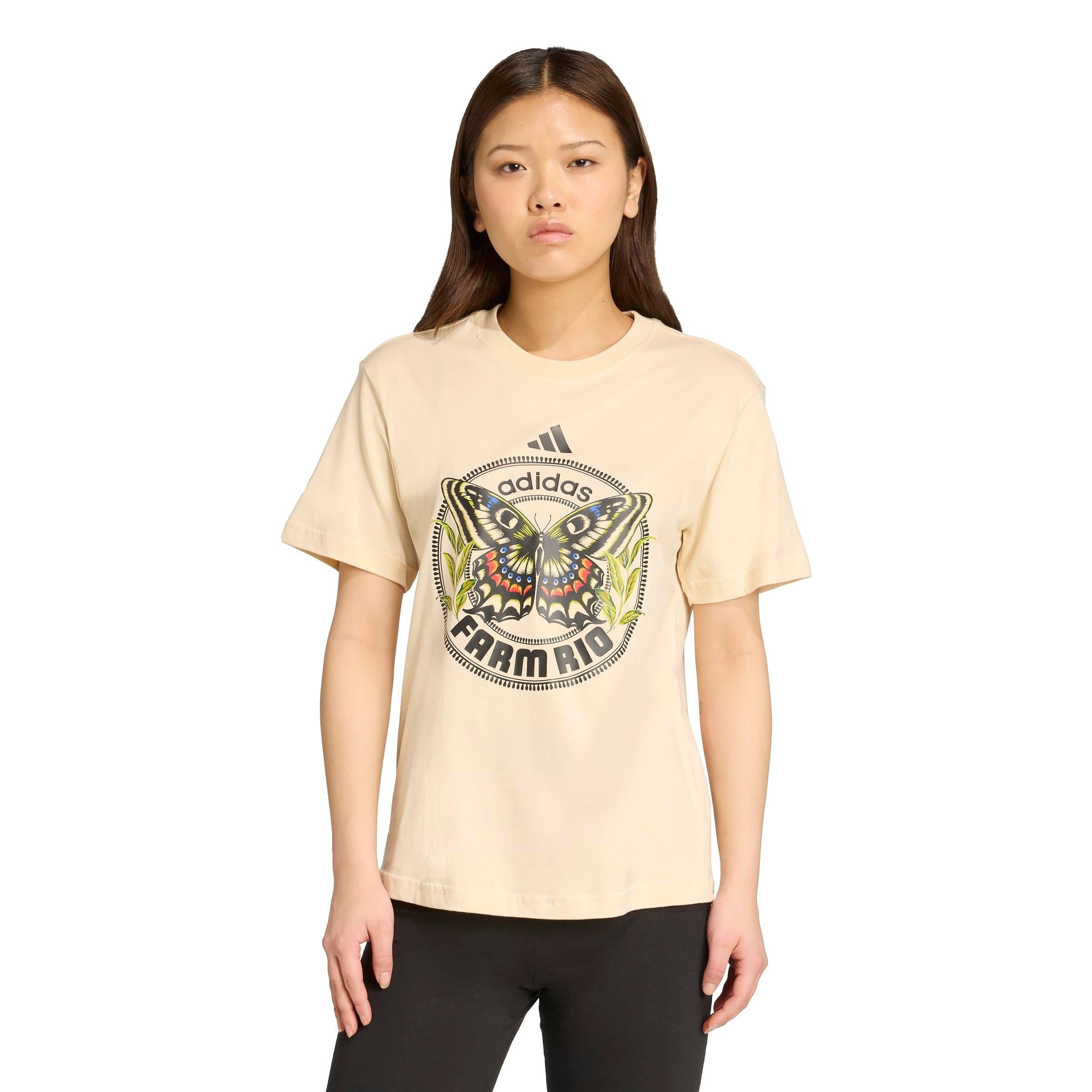 T-Shirt X FARMRIO aus Baumwolle - SANSTR - Beige