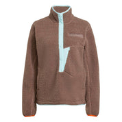 Fleecejacke mit Stehkragen - EARSTR/SEFLAQ - Braun