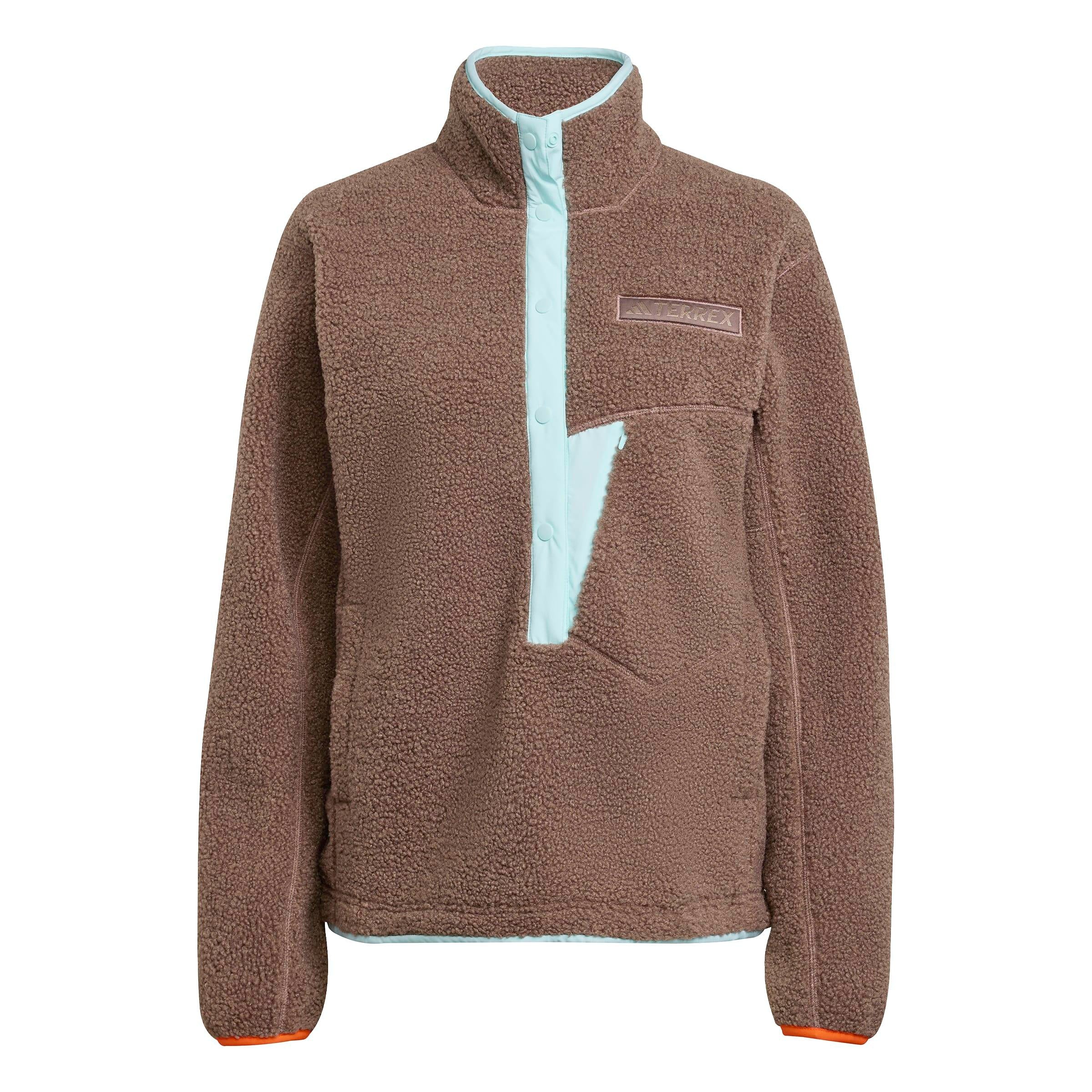 Fleecejacke mit Stehkragen - EARSTR/SEFLAQ - Braun