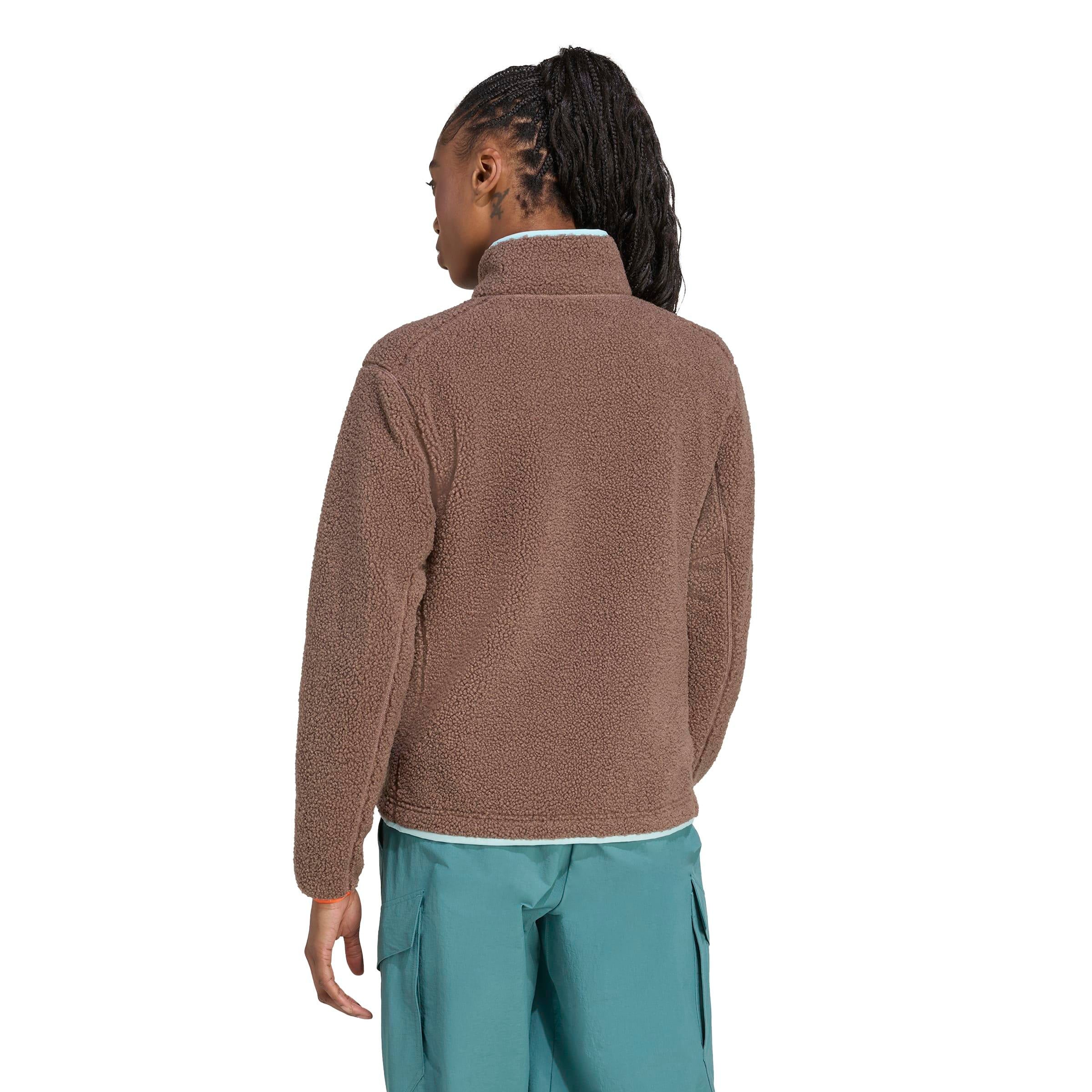 Fleecejacke mit Stehkragen - EARSTR/SEFLAQ - Braun