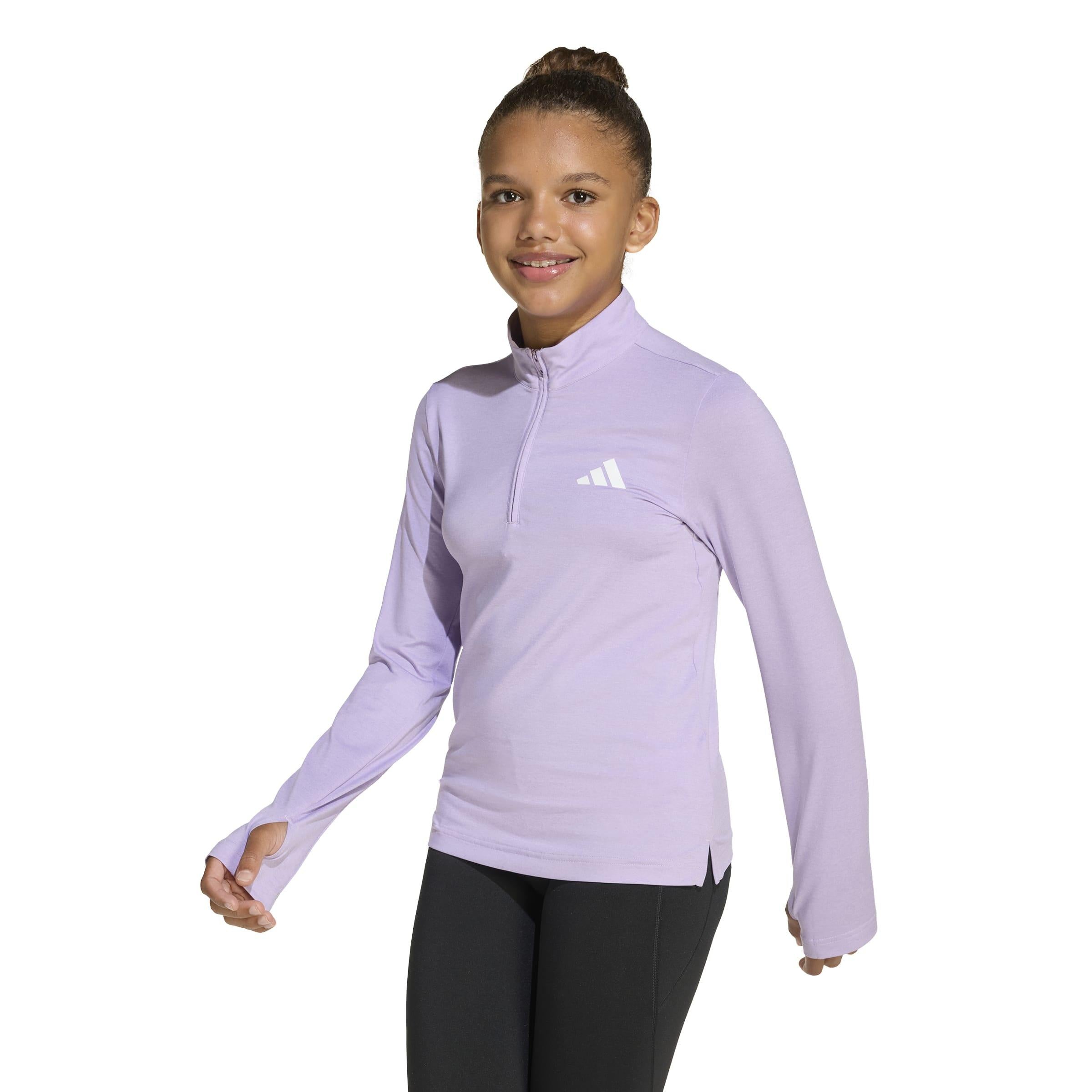 Funktionsshirt mit Stehkragen - WHITE/POWPLU - Violett
