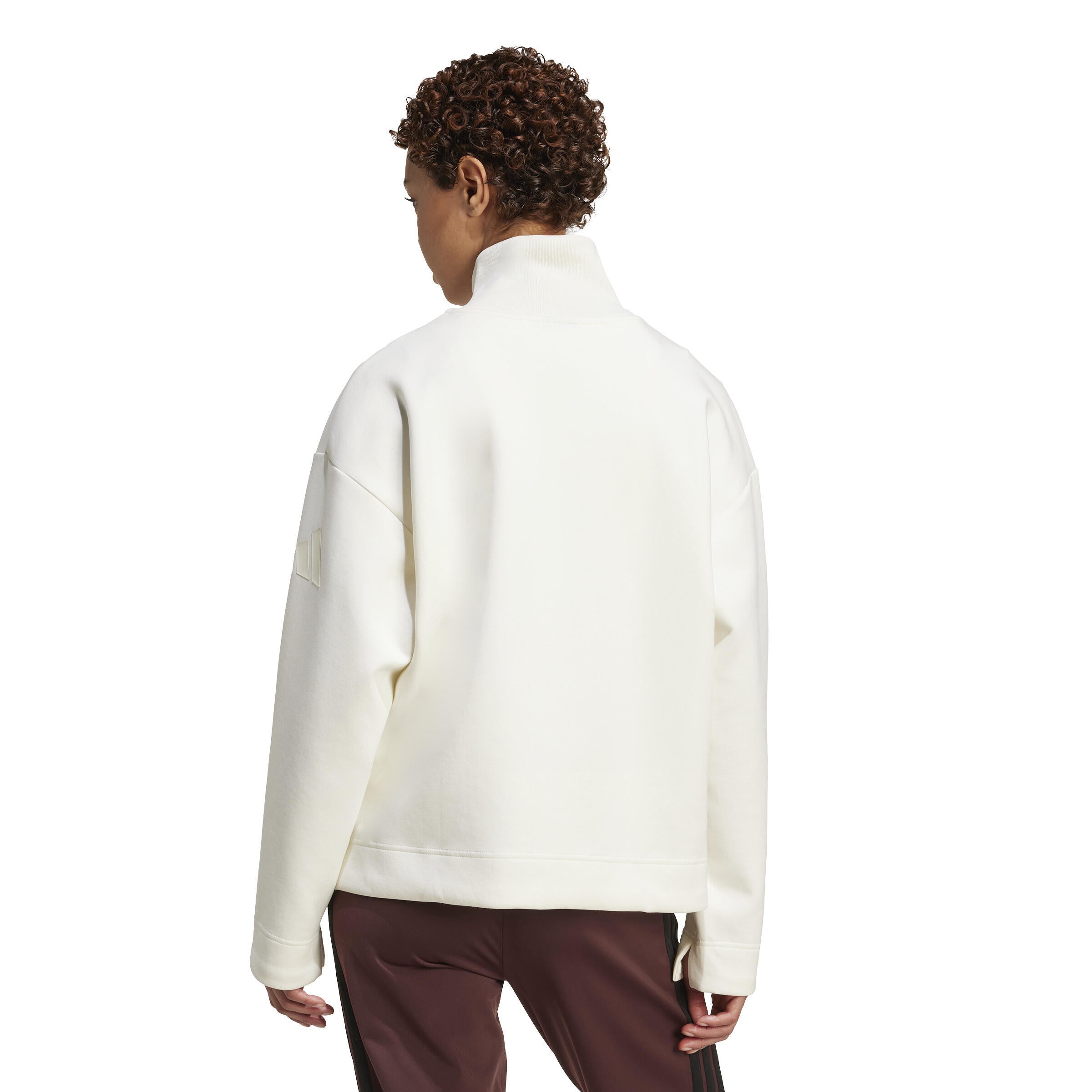 Pullover mit Stehkragen - OWHITE - Weiß