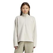 Sweatshirtjacke mit Stehkragen - WONALU - Creme