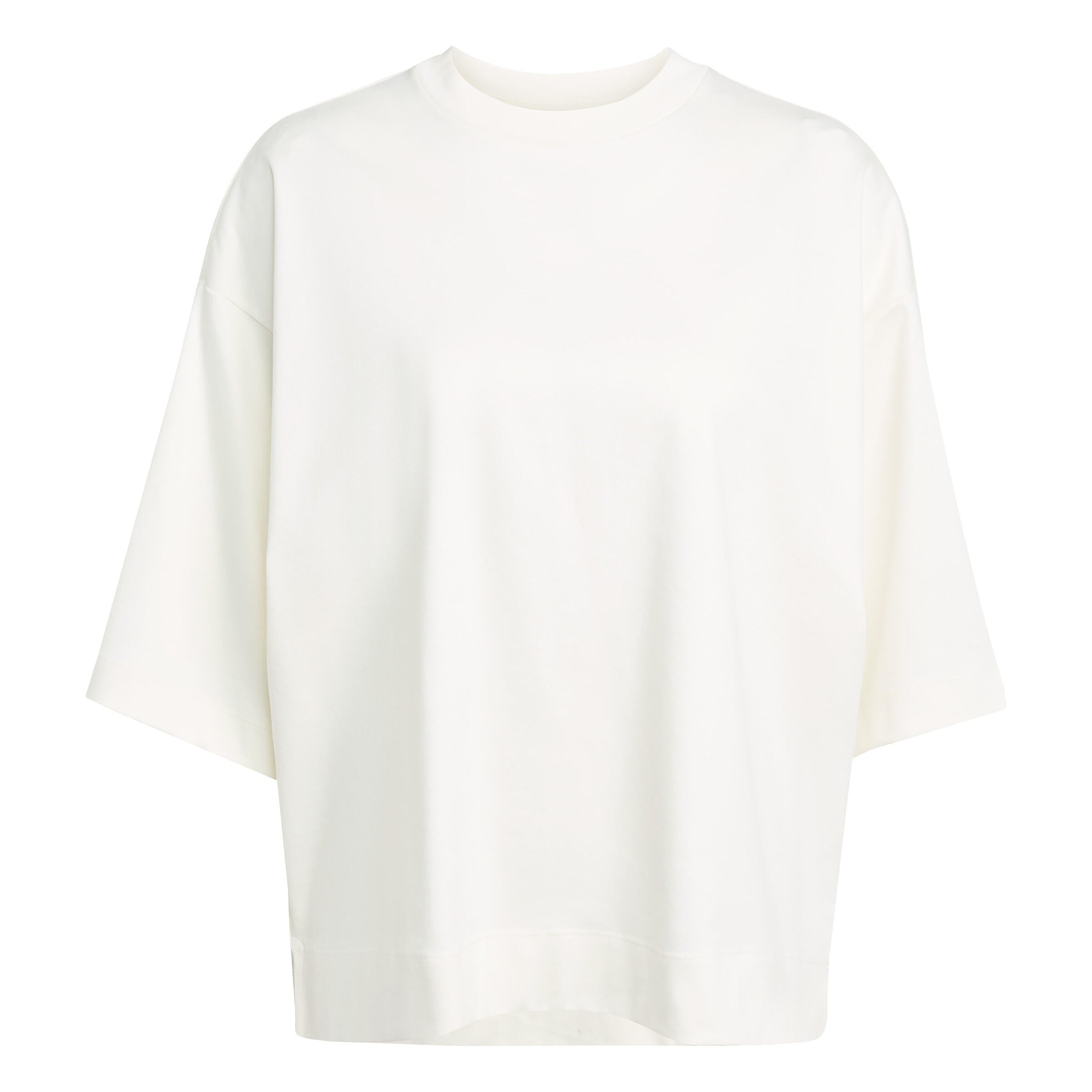T-Shirt oversized aus Baumwolle - OWHITE - Weiß