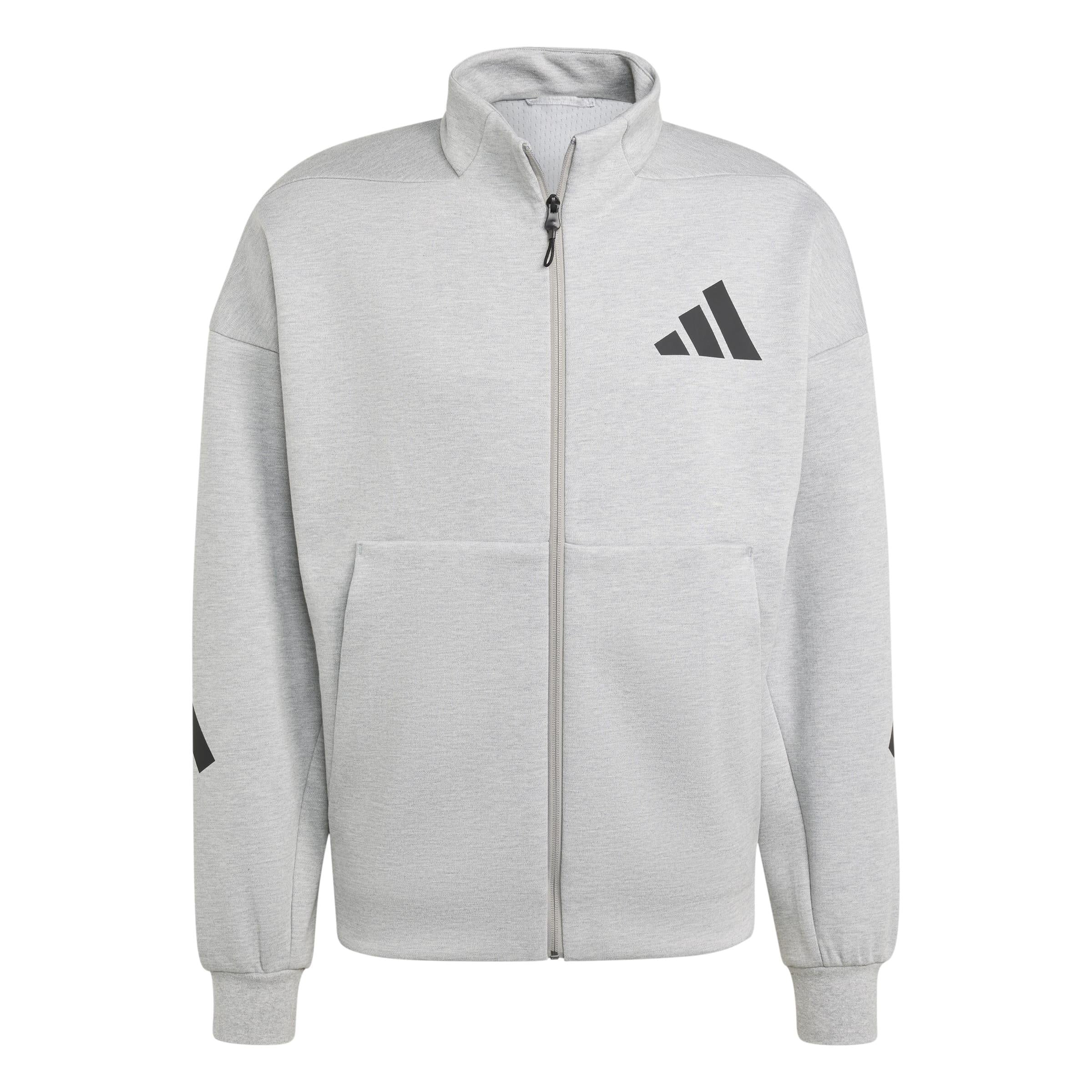Sweatshirtjacke mit Stehkragen - MGREYH - Grau