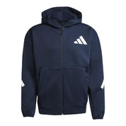 Sweatshirtjacke aus Baumwollmix - AURINK - Blau