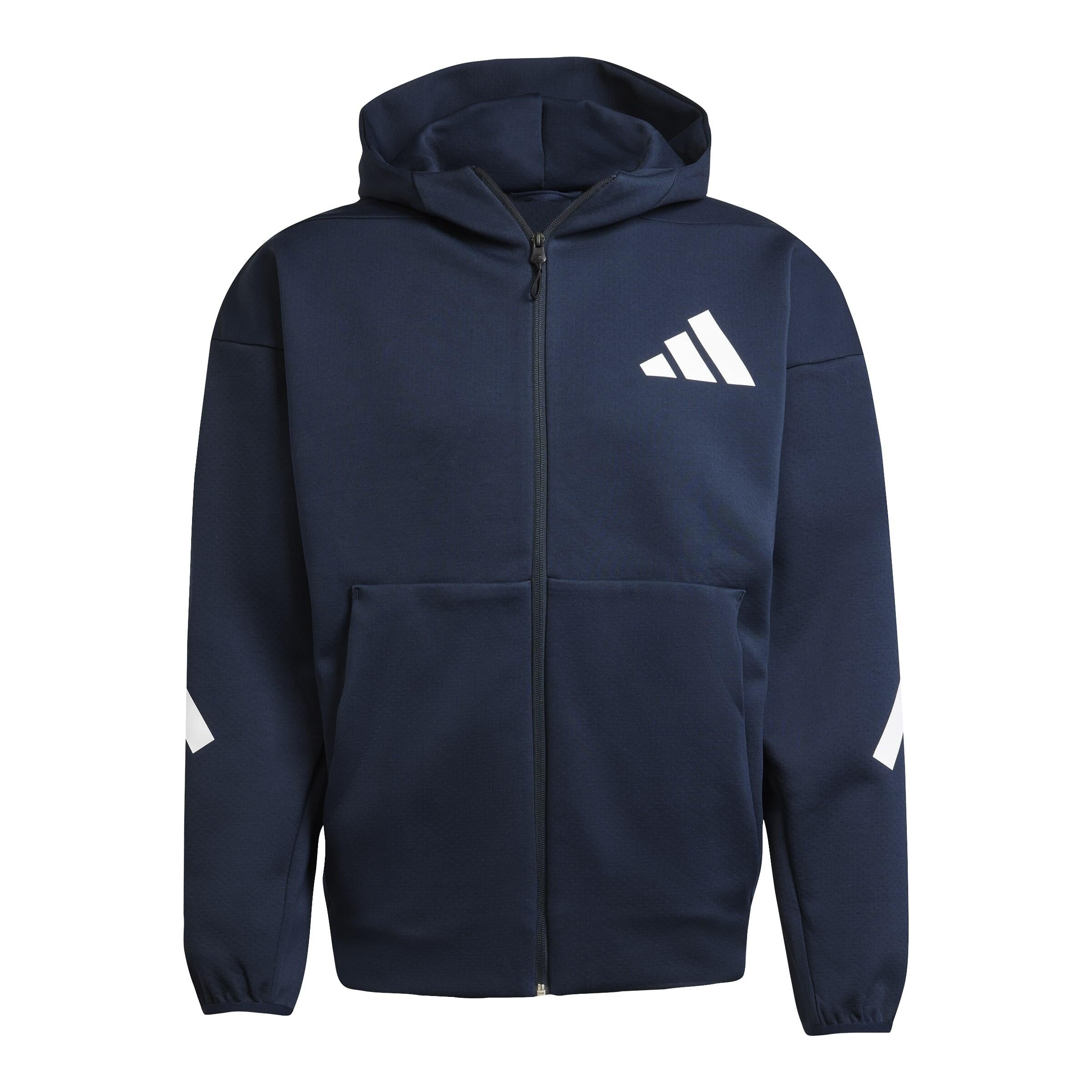 Sweatshirtjacke aus Baumwollmix - AURINK - Blau