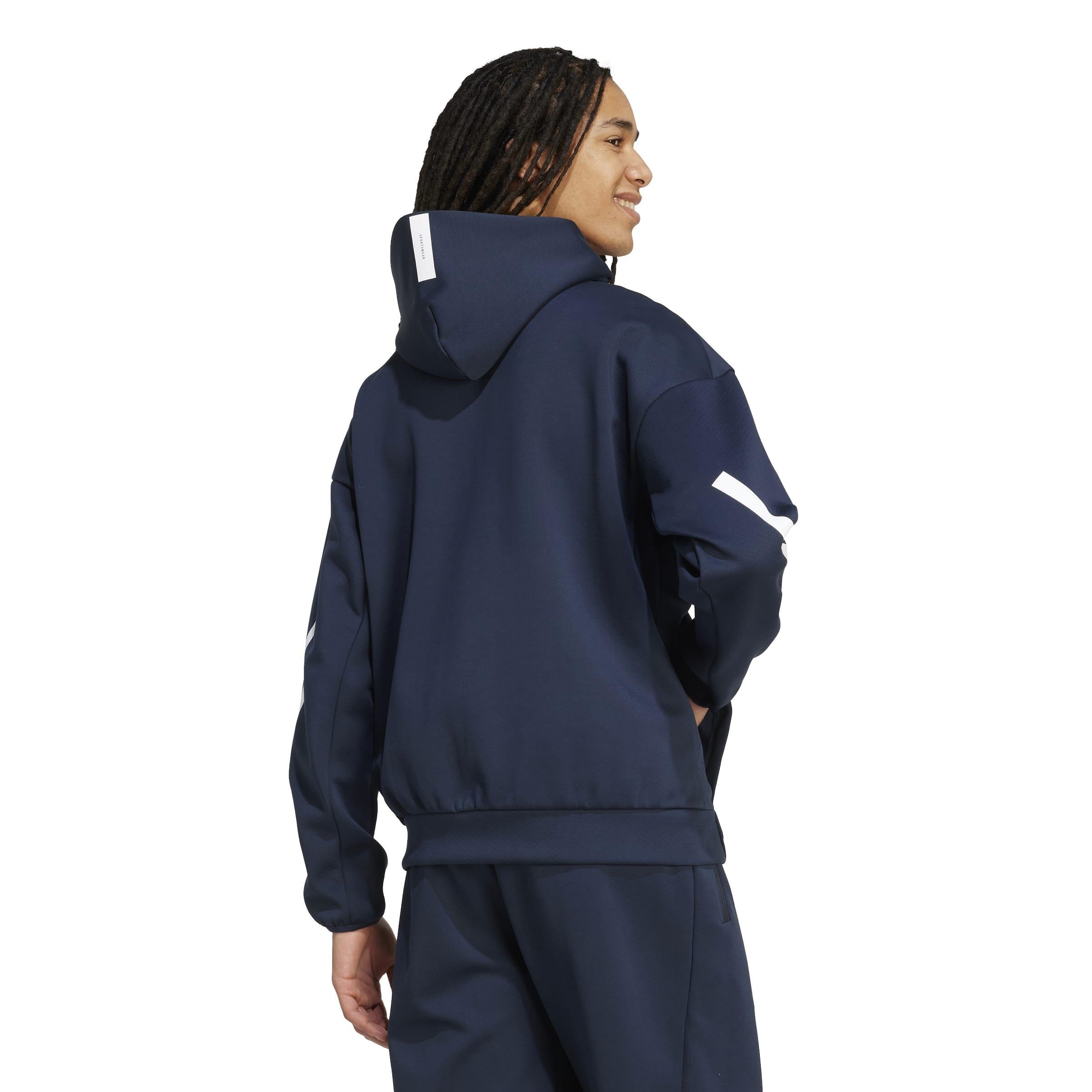 Sweatshirtjacke aus Baumwollmix - AURINK - Blau