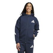 Sweatshirtjacke aus Baumwollmix - AURINK - Blau
