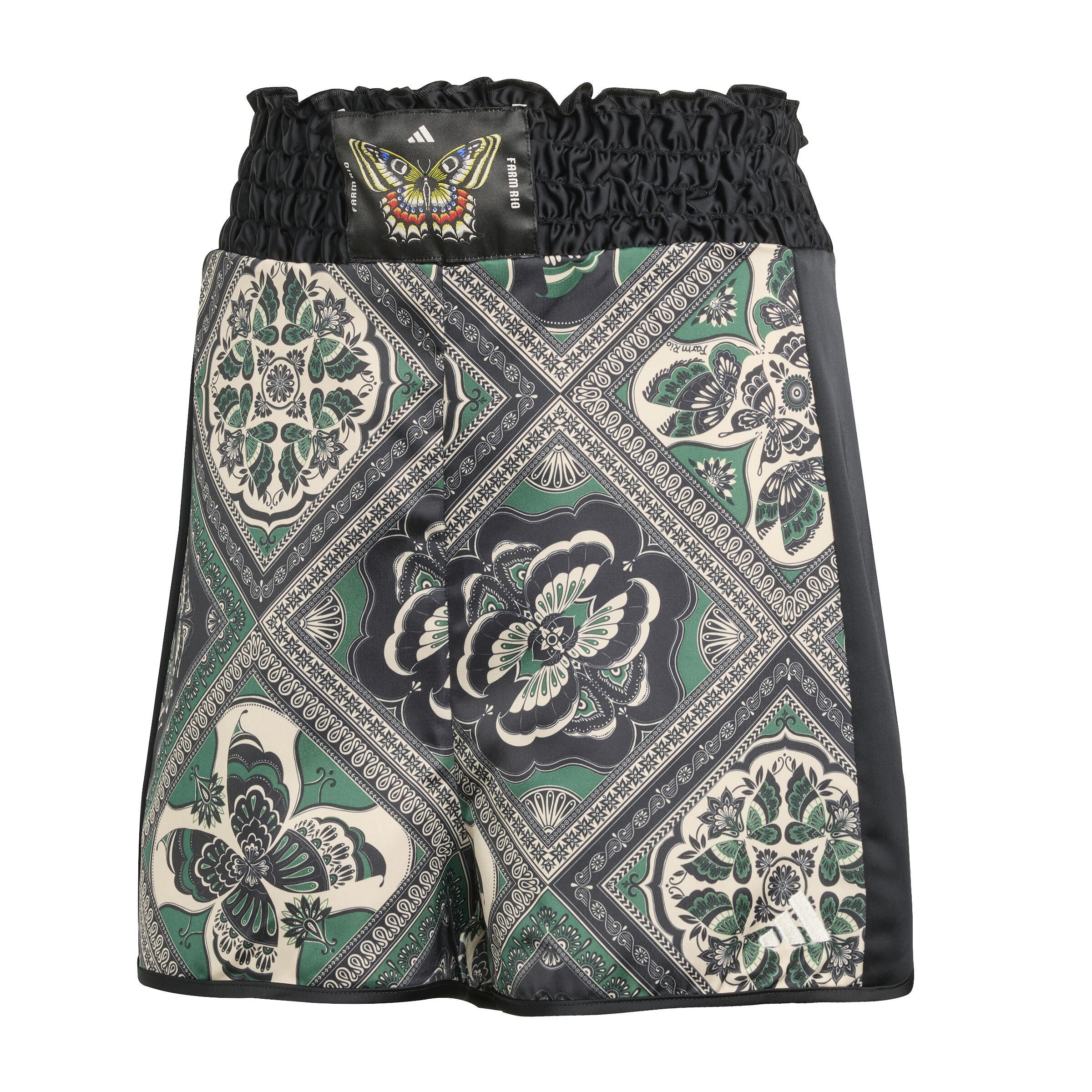 Funktionsshorts X FARM RIO - BLACK/AMAGRN/SANSTR - Grün