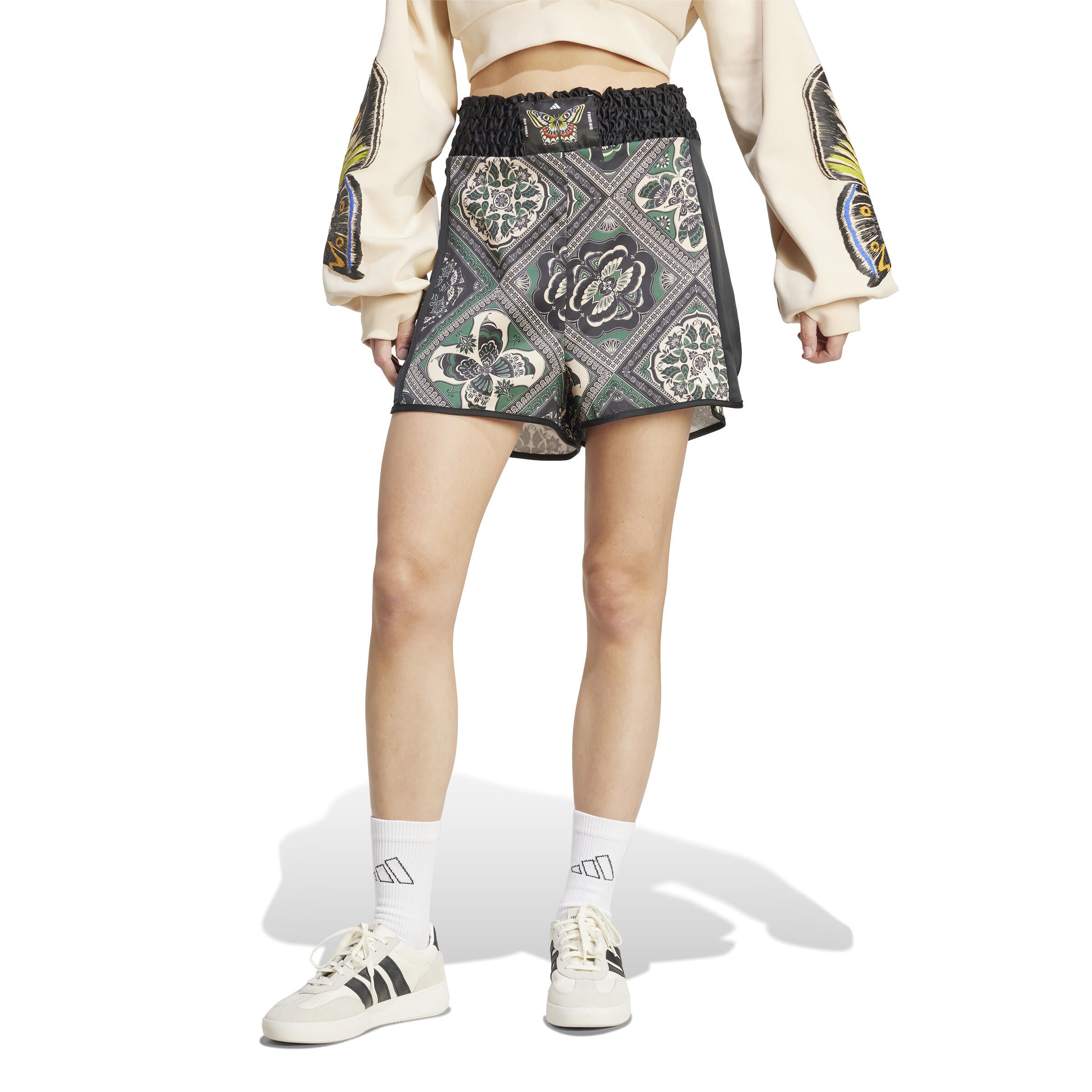 Funktionsshorts X FARM RIO - BLACK/AMAGRN/SANSTR - Grün