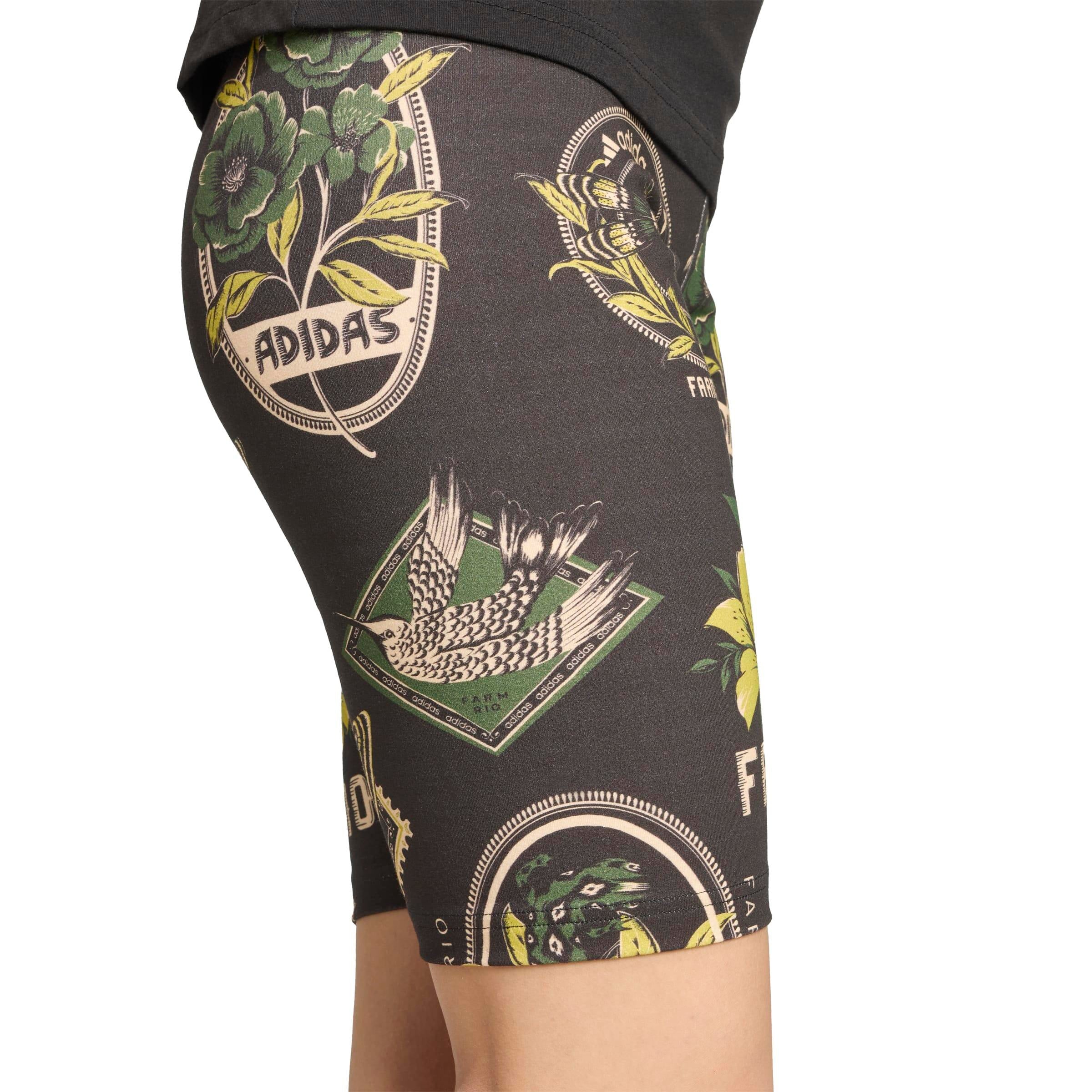 Radlershorts x FARM RIO aus Baumwolle - BLACK/AMAGRN/PRELIM - Schwarz