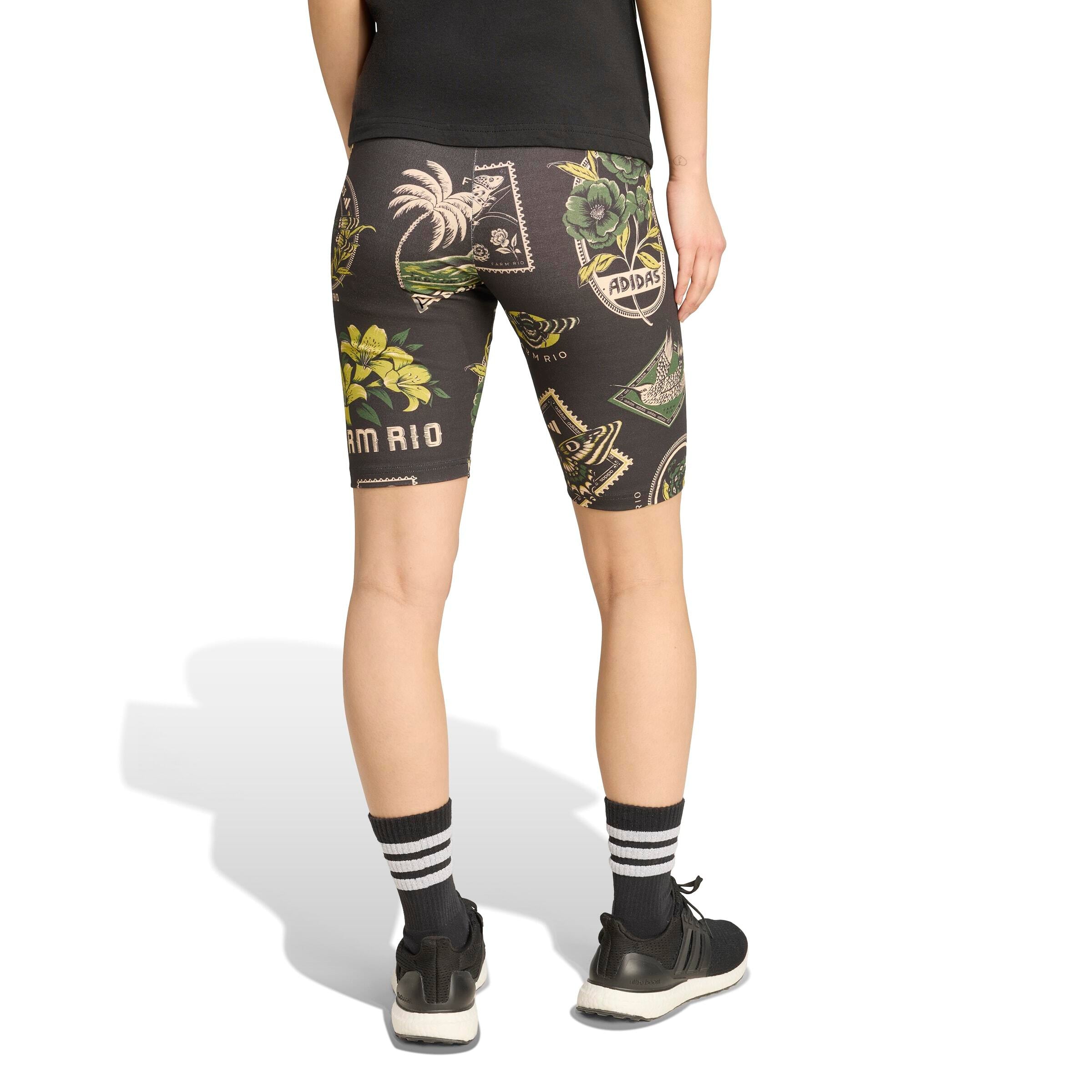Radlershorts x FARM RIO aus Baumwolle - BLACK/AMAGRN/PRELIM - Schwarz