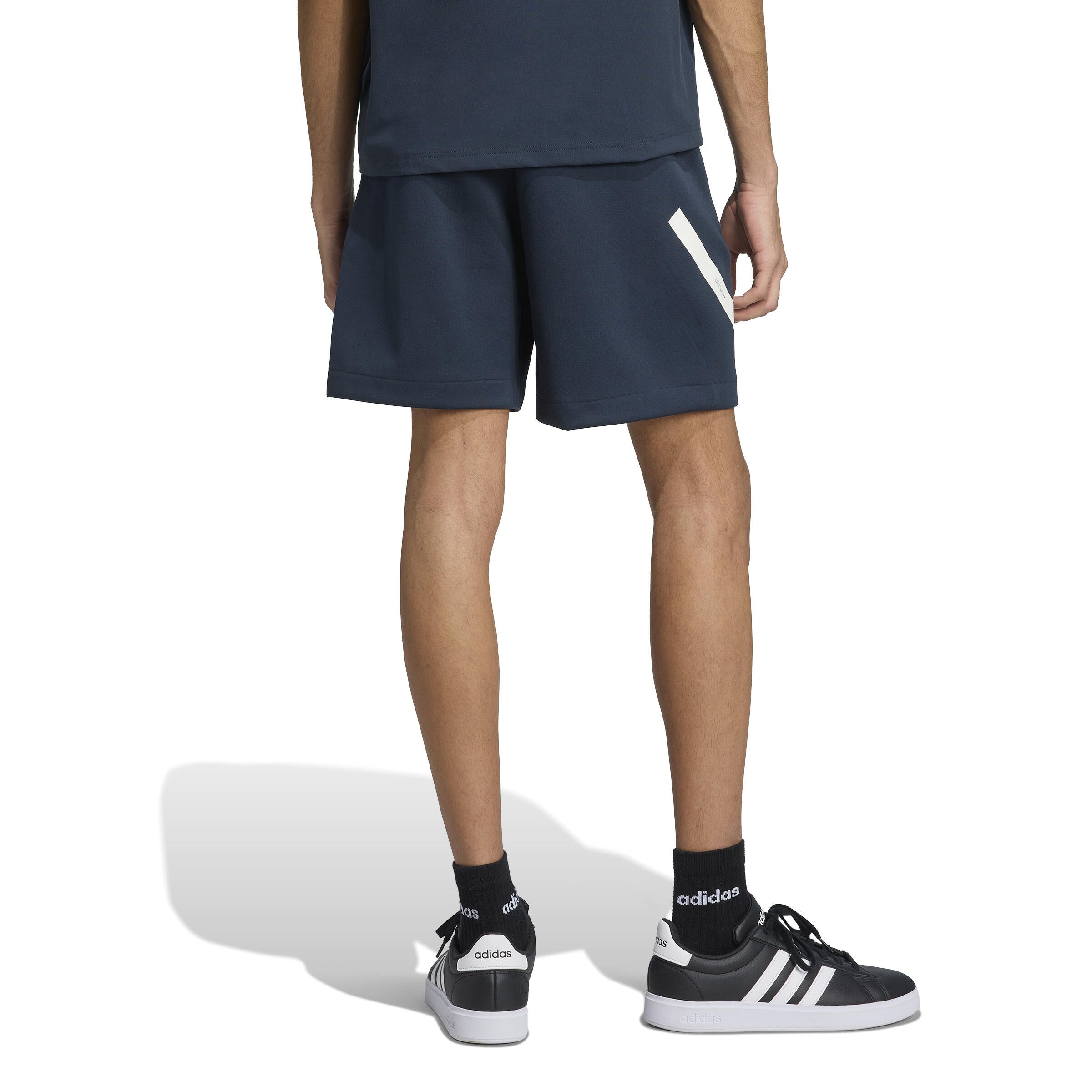 Sweatshorts aus Baumwollmix - AURINK - Blau