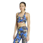 Sport-BH ADIDAS x FARM RIO - BLACK/HIRBLU/LUSRED - Blau