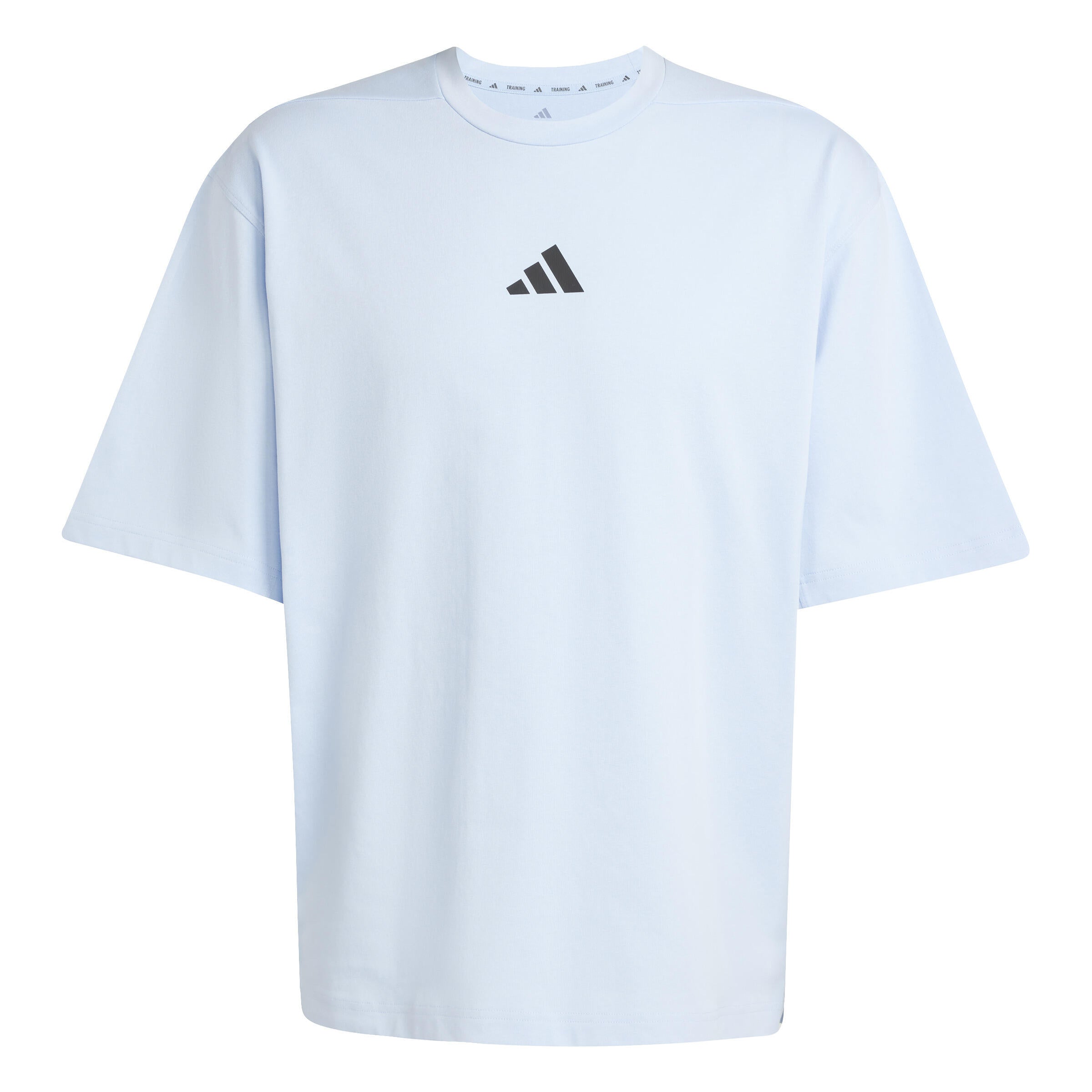 T-Shirt oversized aus Baumwollmix - GLOBLU - Blau