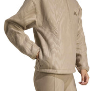 Fleecepullover mit wellenförmigem Print. - CHABRN - Beige