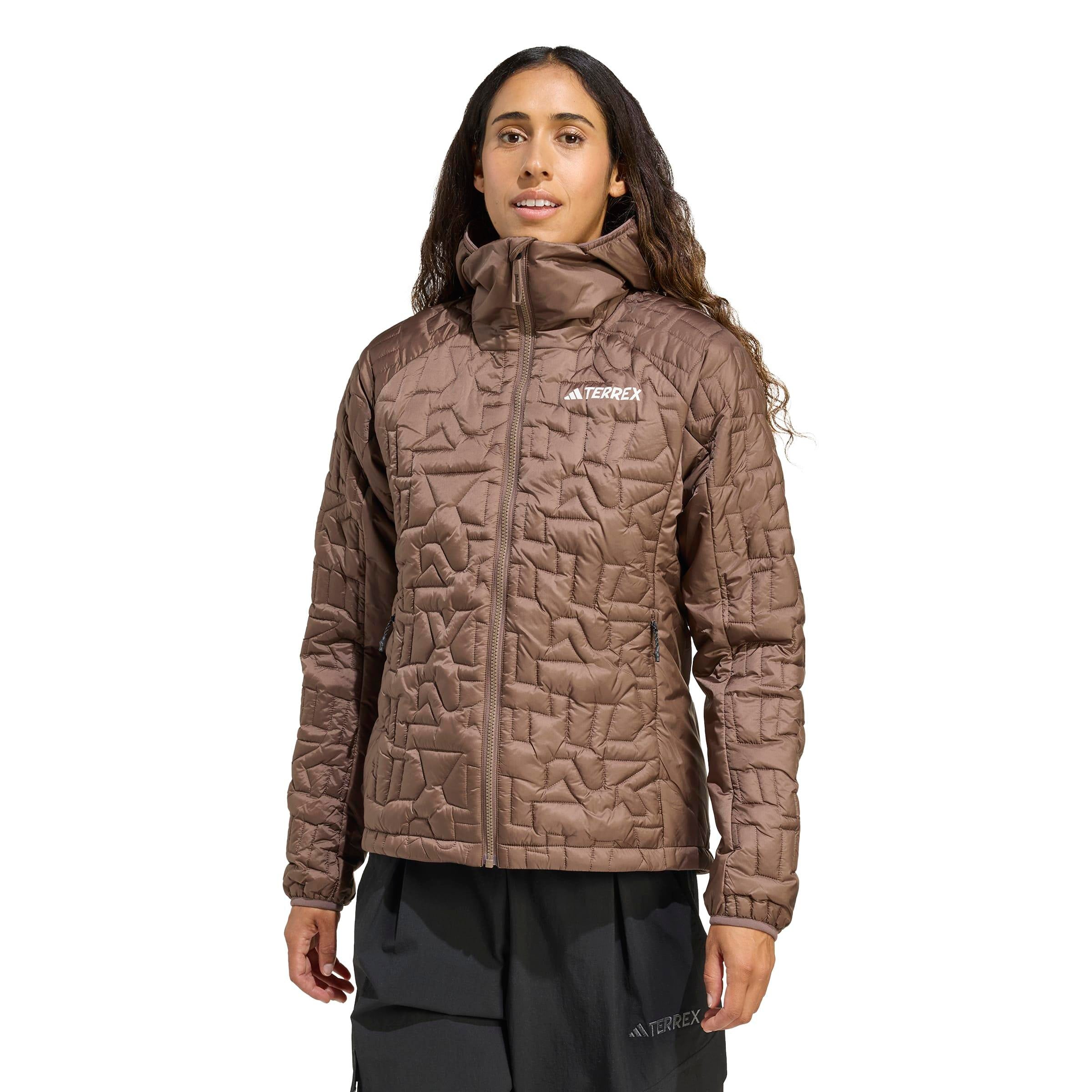 Steppjacke mit Kapuze - EARSTR - Braun