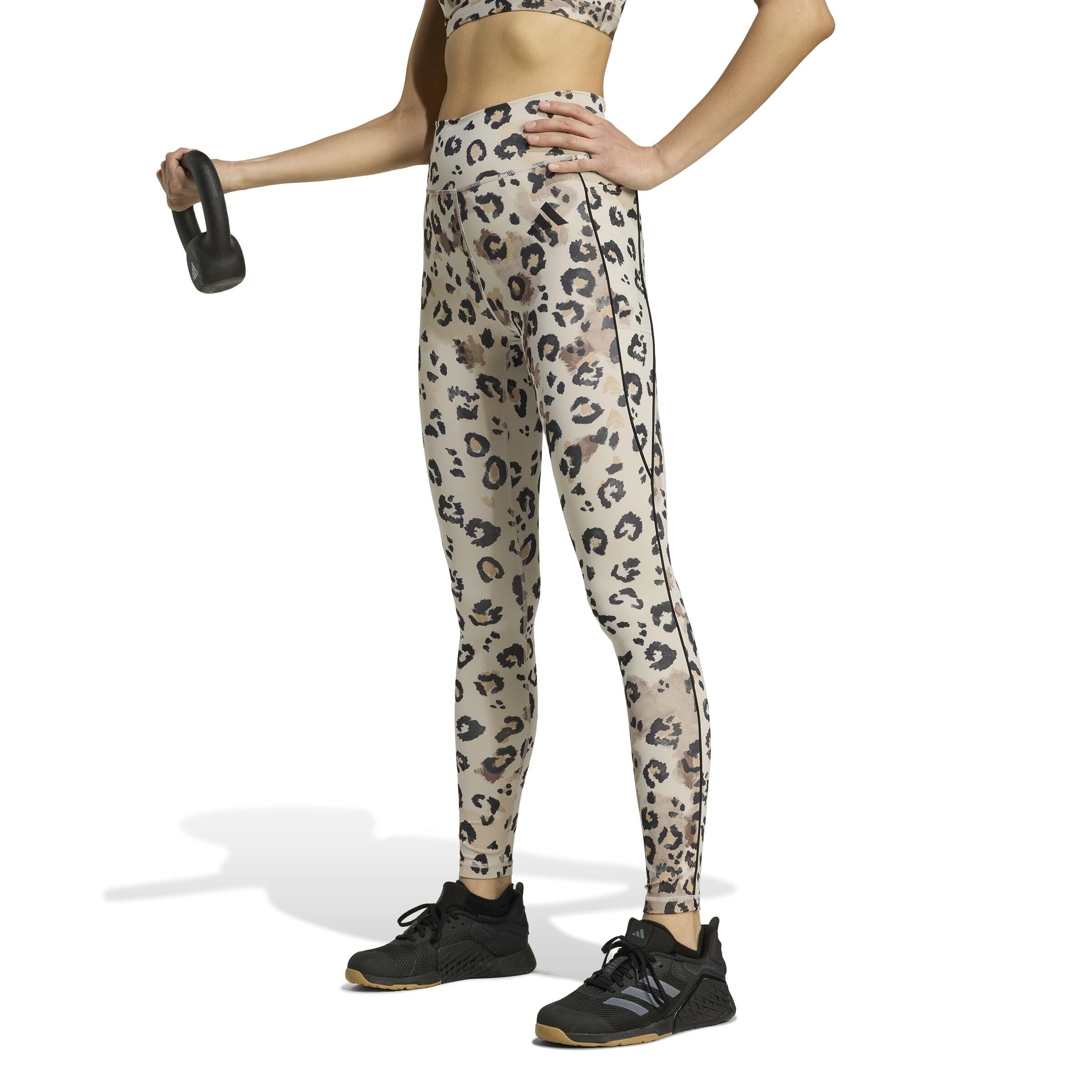 Leggings im Leoprint - WONALU/PRINT - Beige