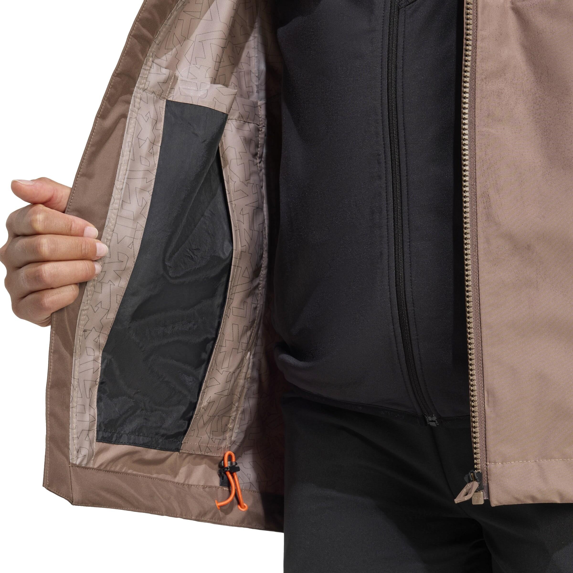 Regenjacke TERREX MULTI RAIN.RDY - TRABRN/EARSTR - Braun