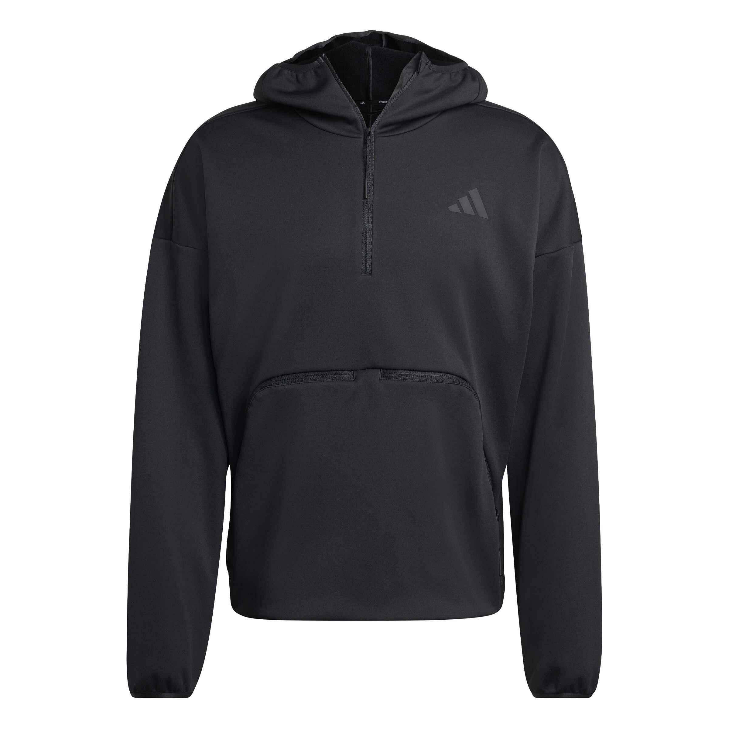 Trainingshoodie mit Climawarm - BLACK - Schwarz