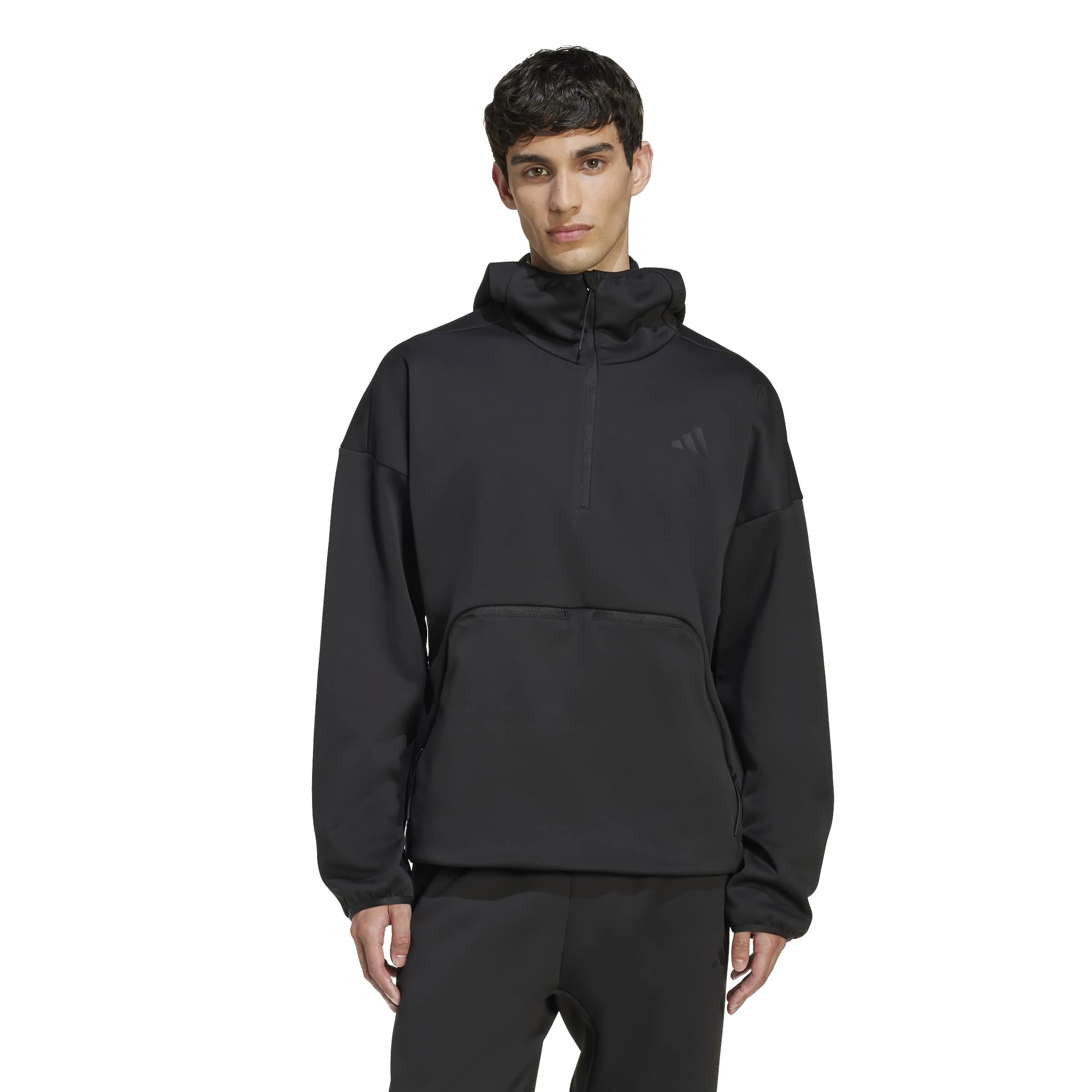 Trainingshoodie mit Climawarm - BLACK - Schwarz