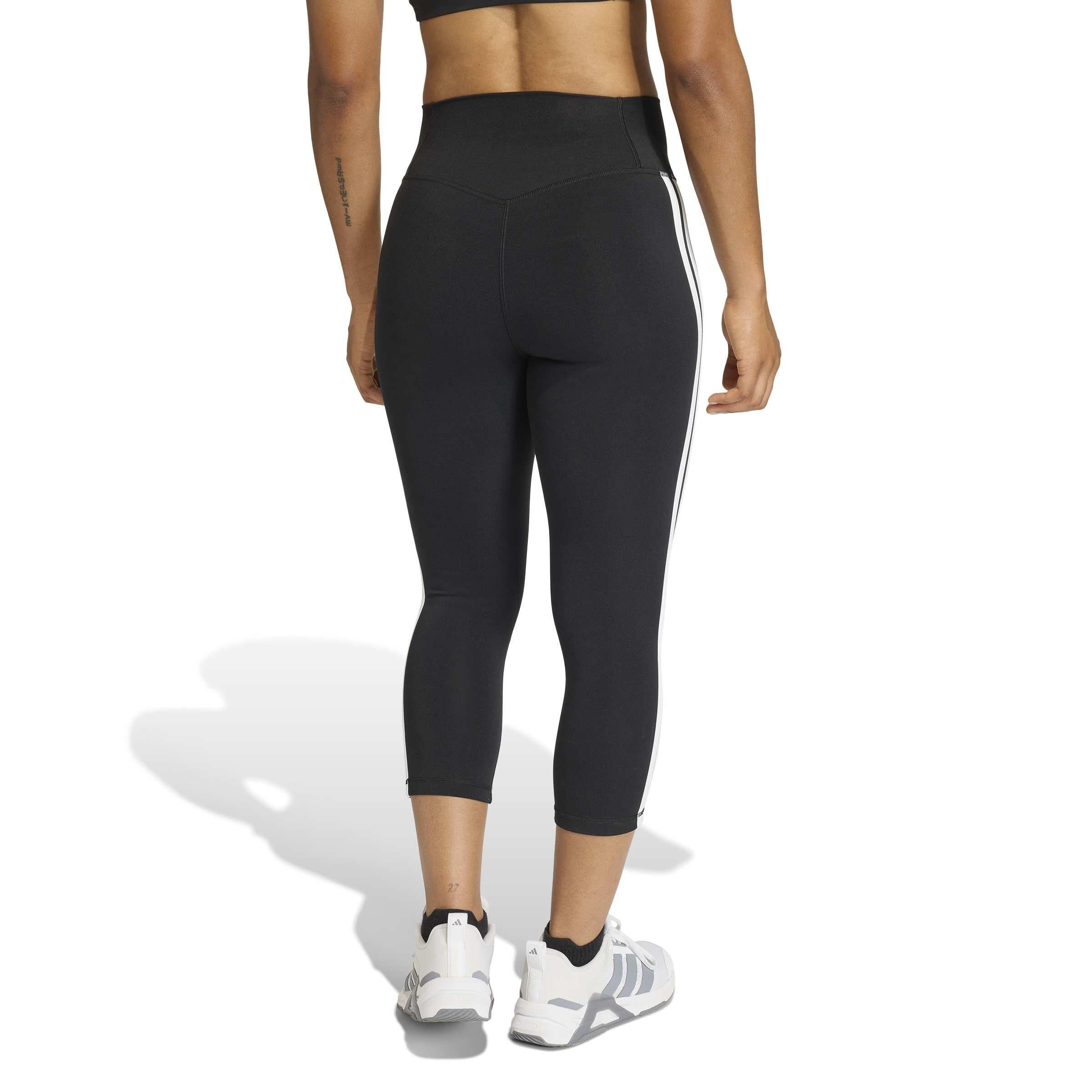 Funktionsleggings High Waist - BLACK/WHITE - Schwarz