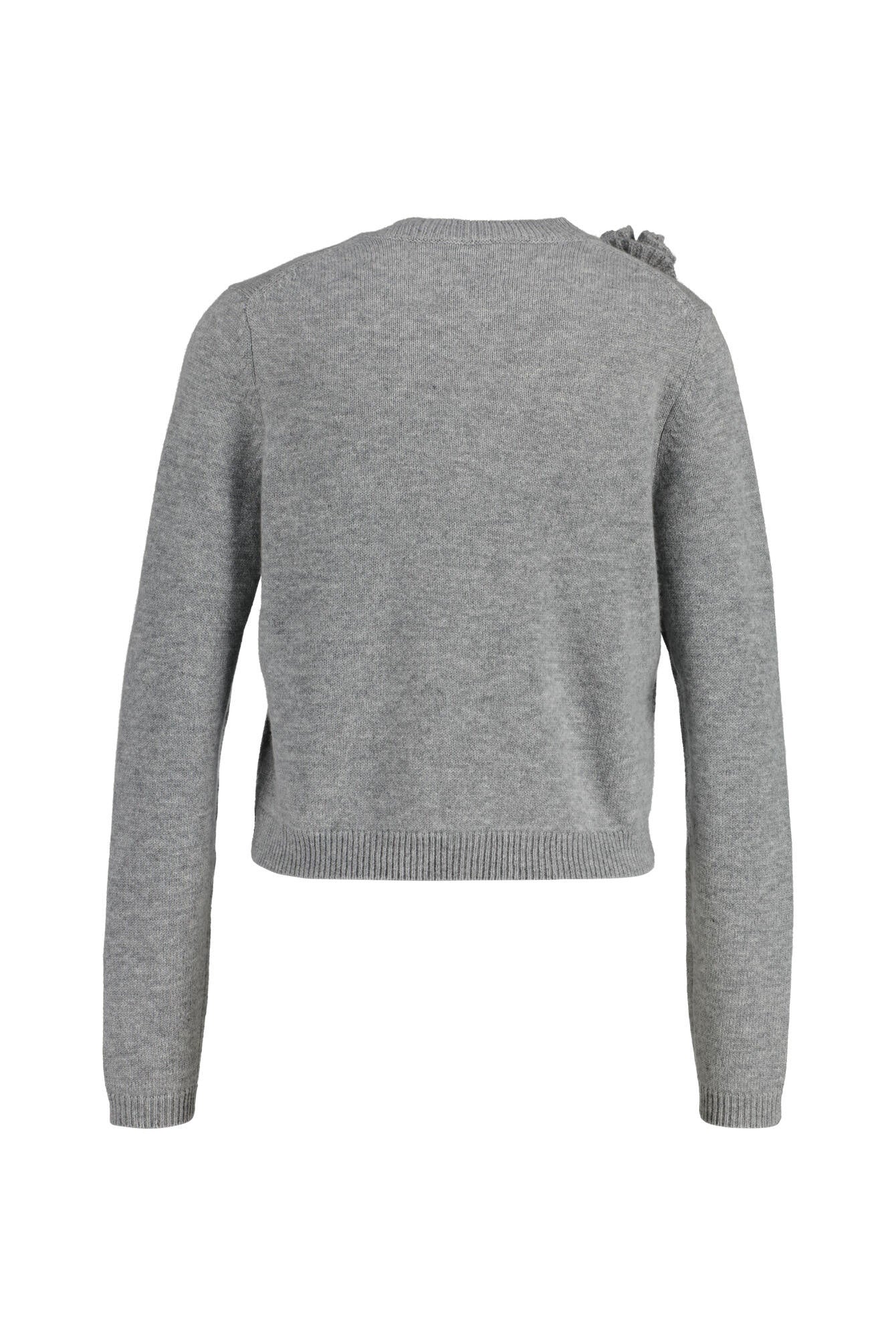 Strickcardigan aus Schurwollmix - 83 - Grau