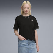 T-Shirt aus Baumwolle - 001-PUMA Black - Schwarz