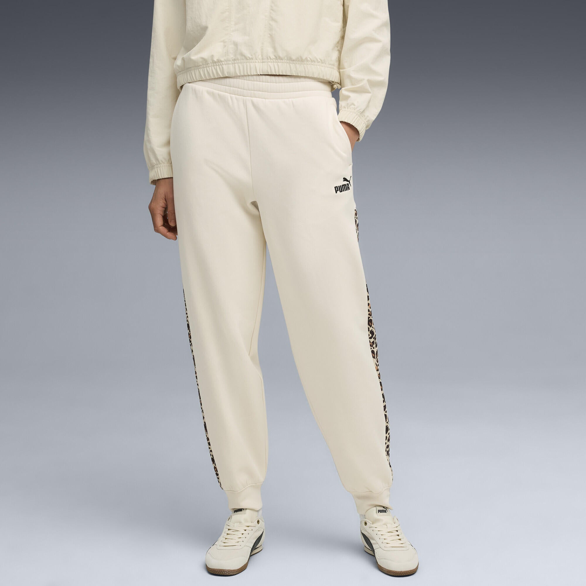 Jogginghose aus Baumwollmix - 087-Alpine Snow - Beige