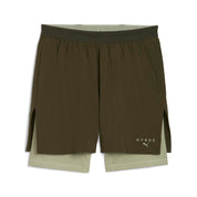 Funktionsshorts X HYROX 2in1 Regular Fit - 070-Dark Olive - Khaki