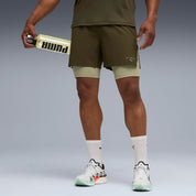 Funktionsshorts X HYROX 2in1 Regular Fit - 070-Dark Olive - Khaki