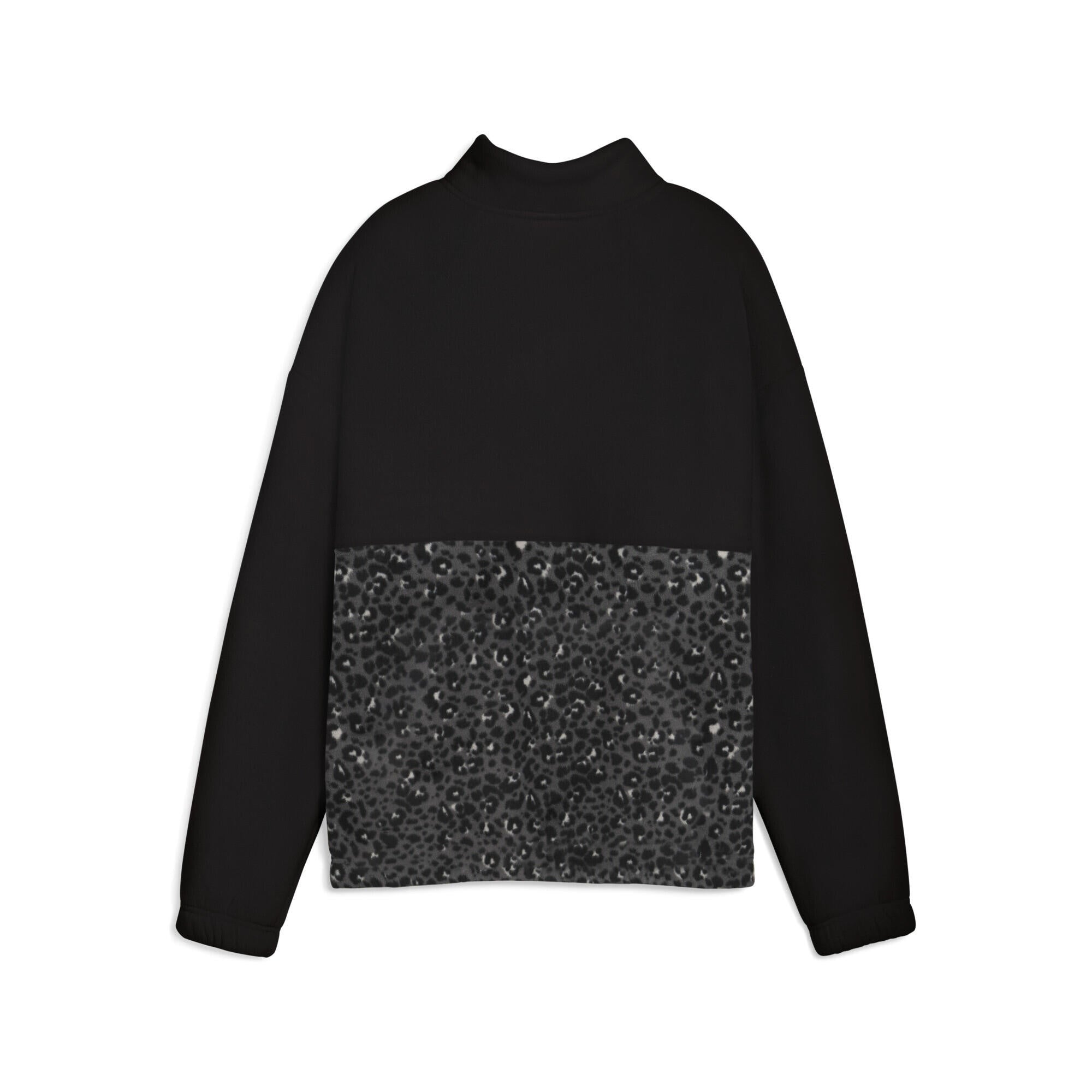Fleecepullover mit Stehkragen - 001-PUMA Black - Schwarz