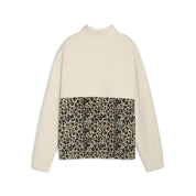 Fleecepullover mit Stehkragen - 087-Alpine Snow - Beige