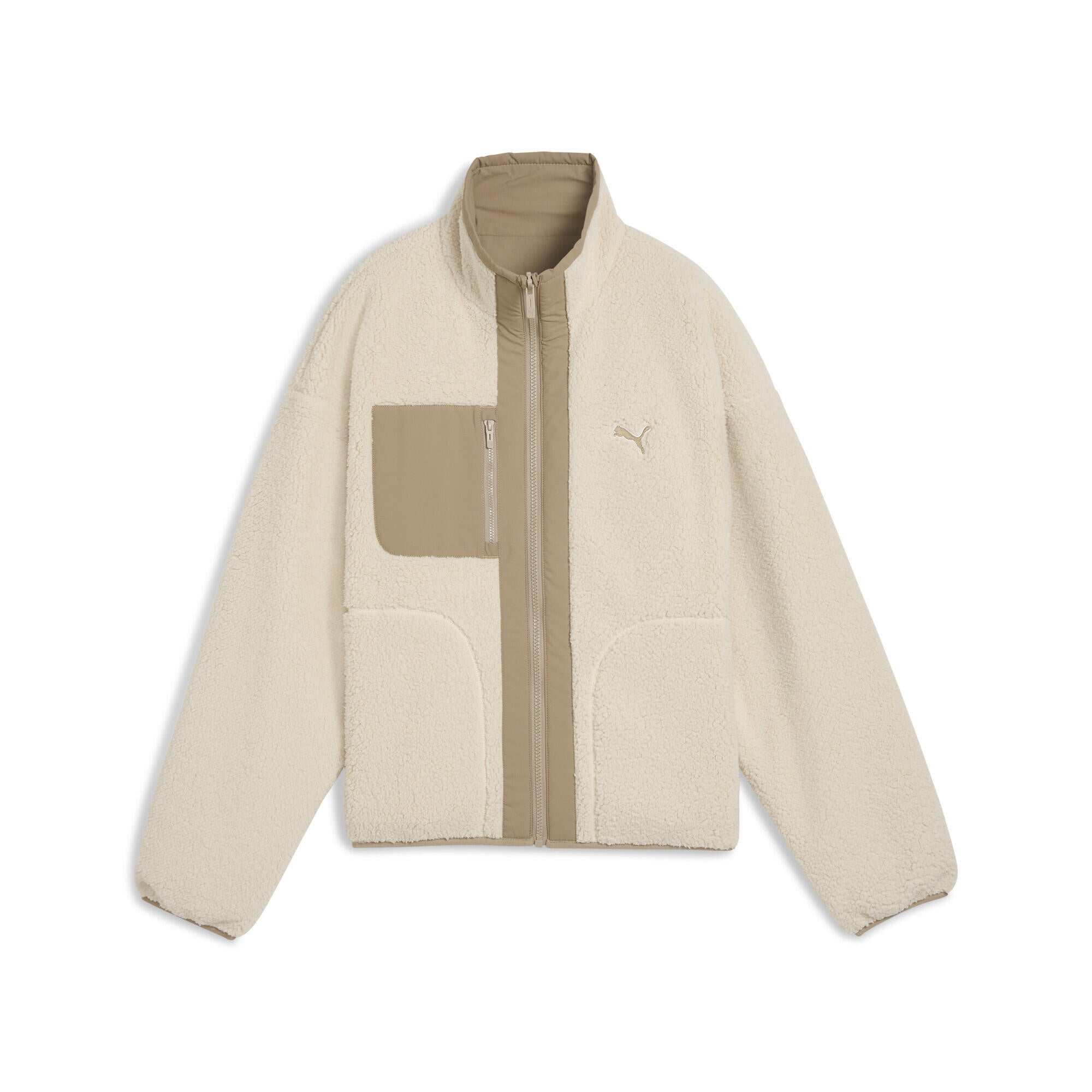 Teddyjacke reversible - 087-Alpine Snow - Beige