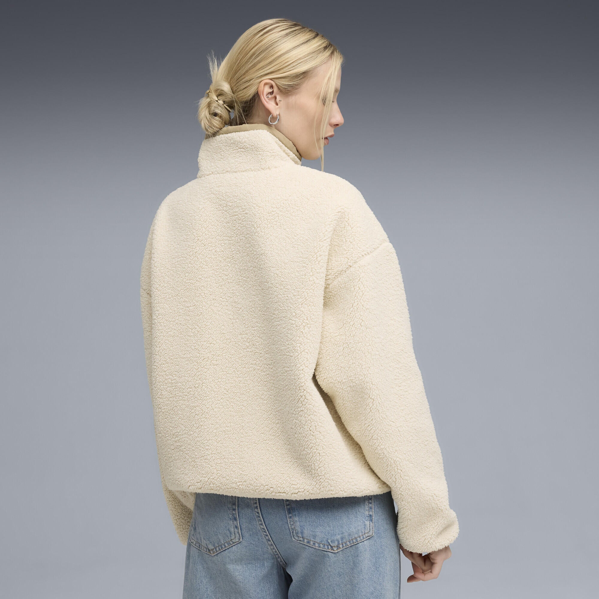 Teddyjacke reversible - 087-Alpine Snow - Beige