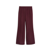 High Waist Straight Leg Jogger - 096-Ruby Shimmer - Rot
