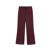 High Waist Straight Leg Jogger - 096-Ruby Shimmer - Rot