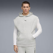 Kapuzensweater Ärmellos - 004-Light Gray Heather - Grau