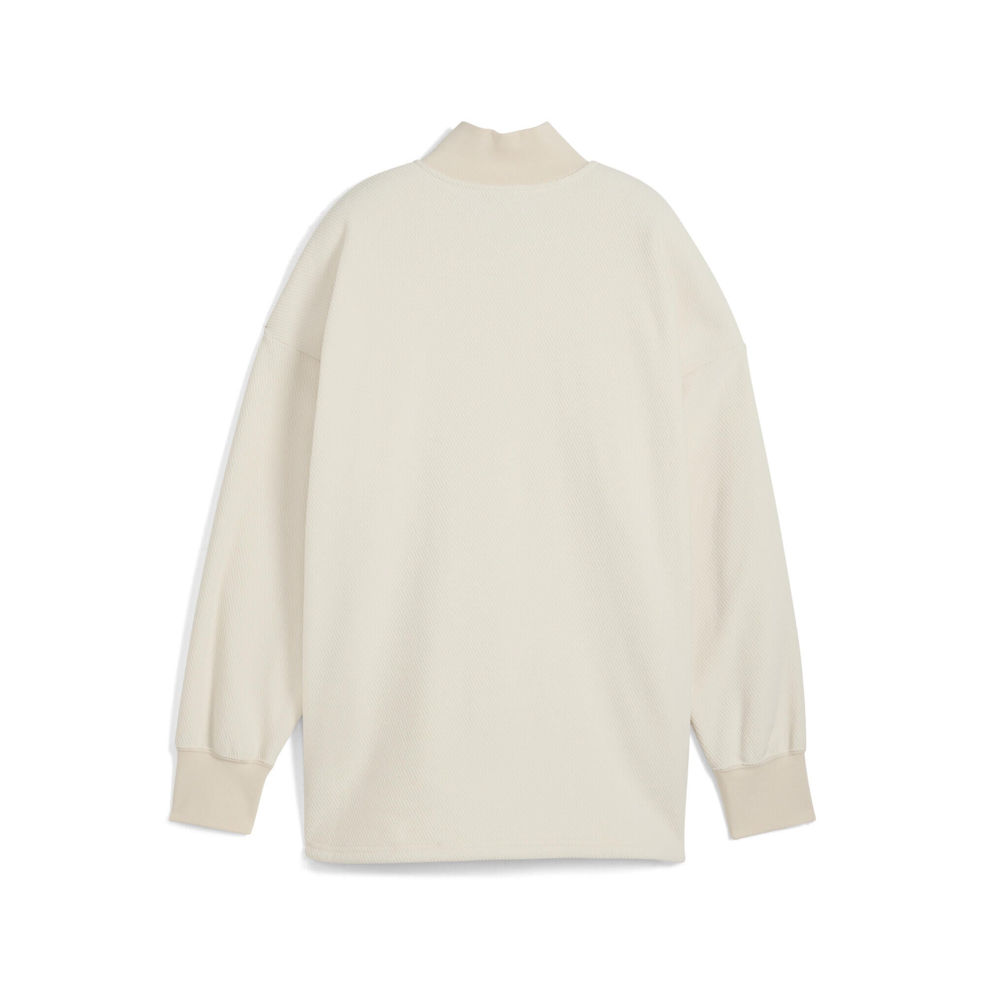 Fleecepullover aus Baumwolle - 087-Alpine Snow - Creme
