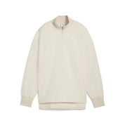 Fleecepullover aus Baumwolle - 087-Alpine Snow - Creme