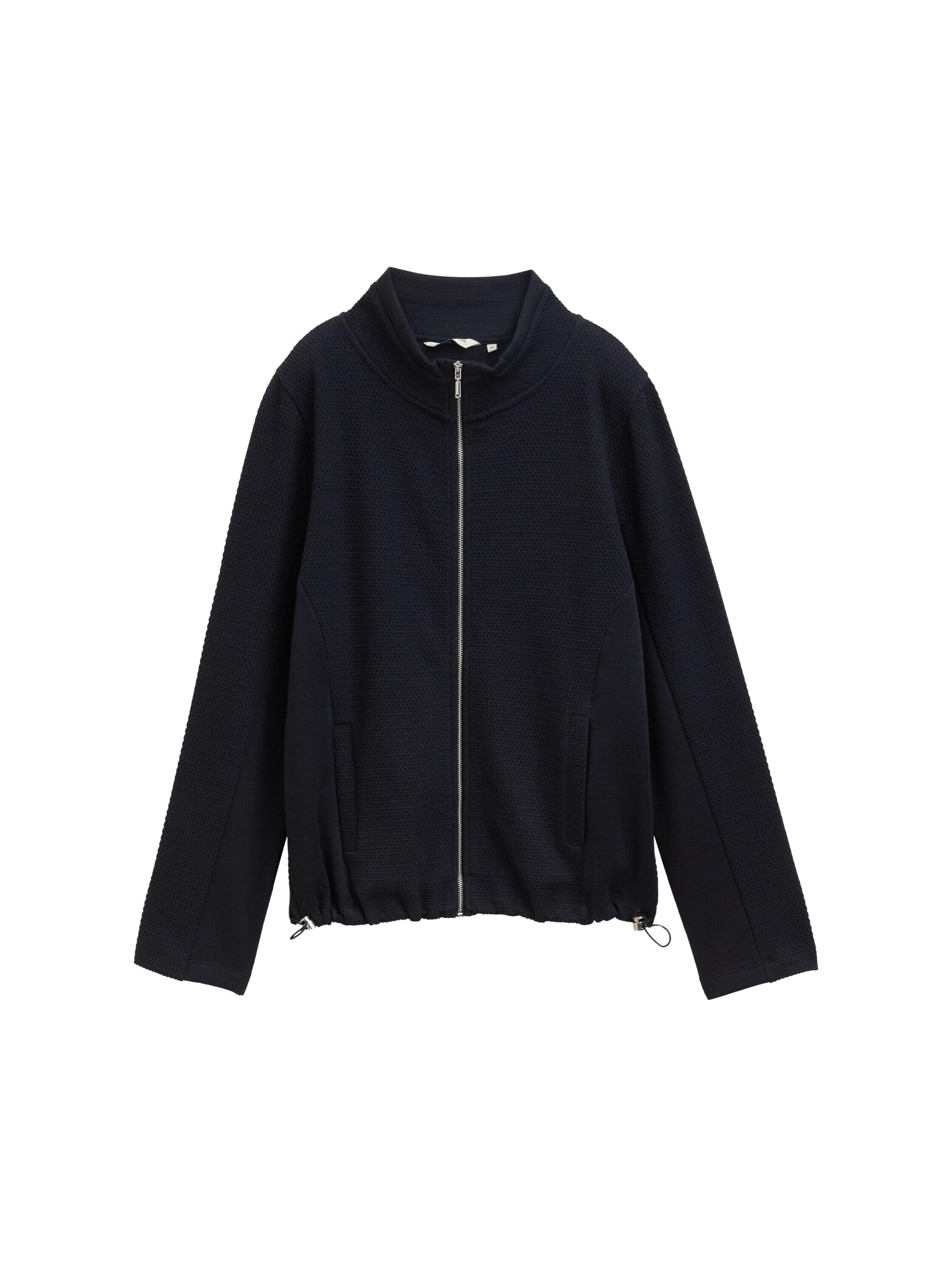 Sweatjacke mit Stehkragen - 11019-Lunar Eclipse - Blau