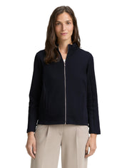 Sweatjacke mit Stehkragen - 11019-Lunar Eclipse - Blau
