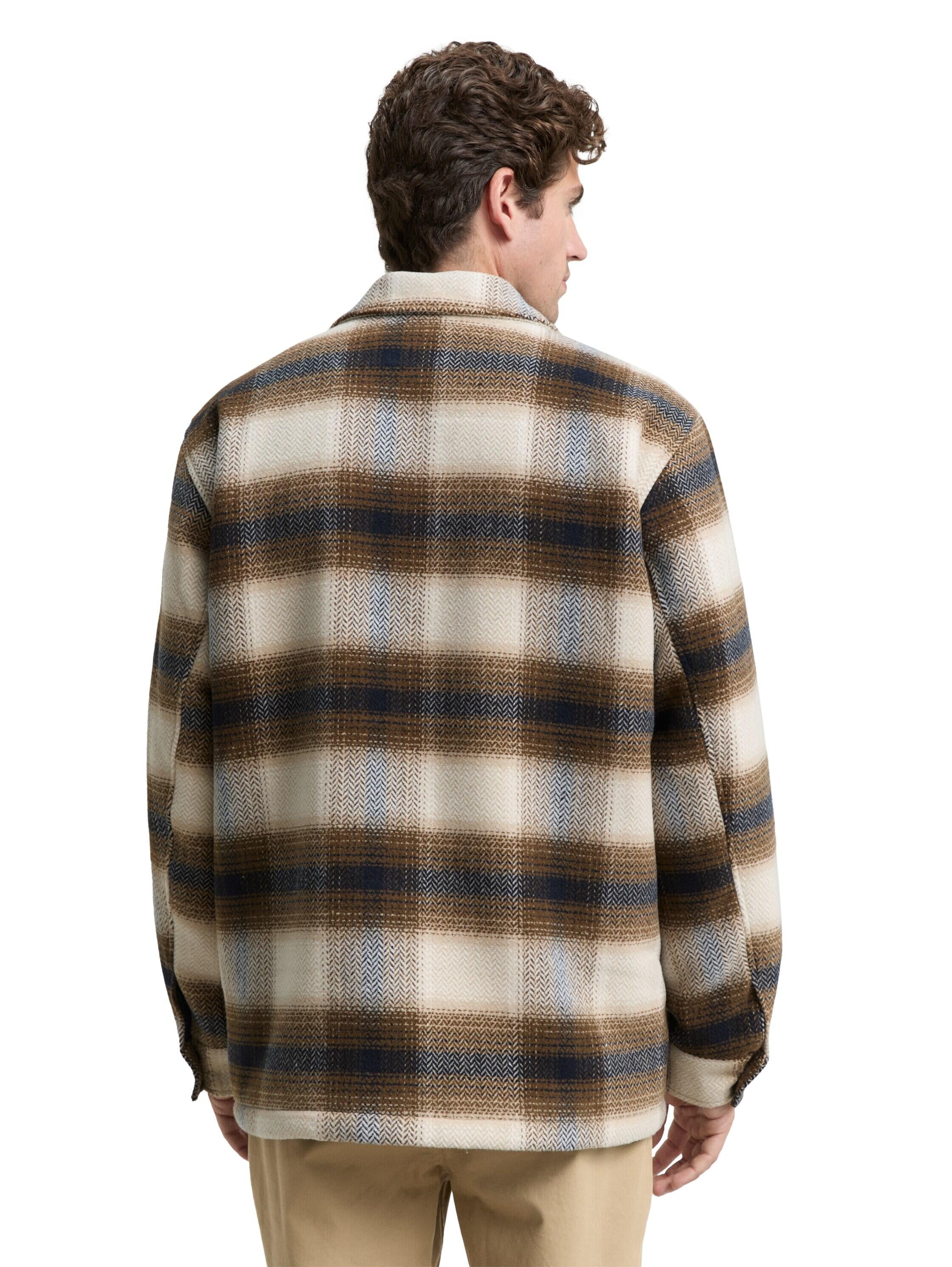 Overshirt Regular Fit - 38667-brown blue check - Braun
