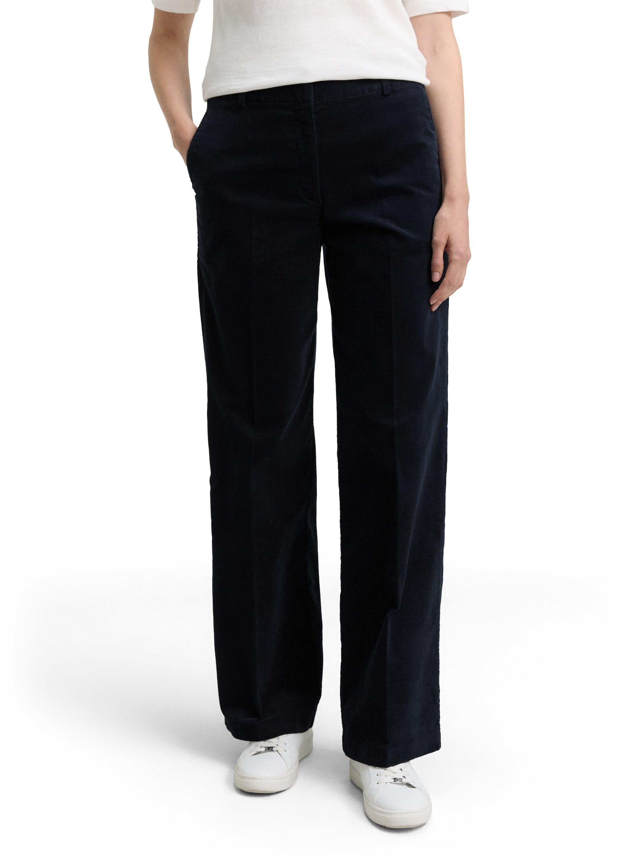 Hose TTLEA  Wide Leg aus Cord - 11019-Lunar Eclipse - Schwarz